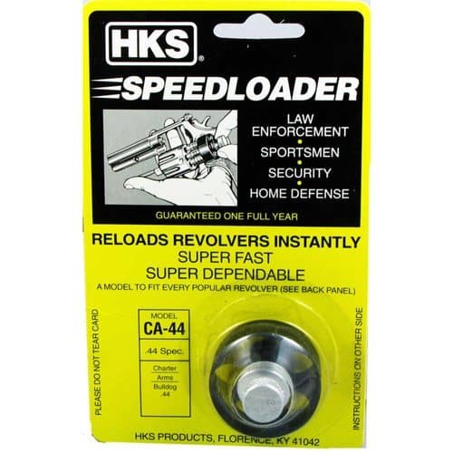 HKS CA-44 Speedloader: Fast, reliable reloading for popular revolvers in law enforcement and home defense.