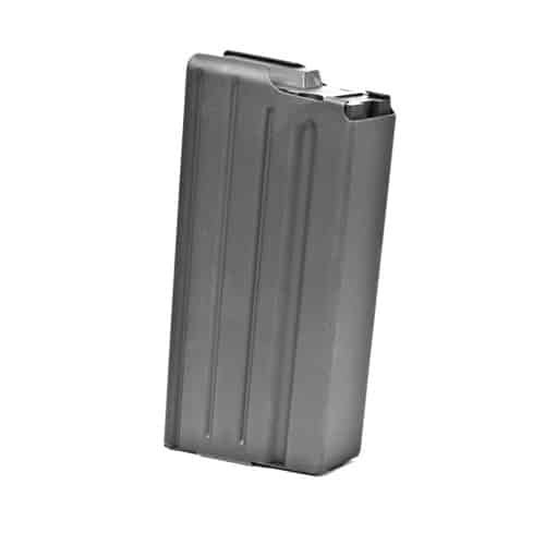 High-quality black firearm magazine with ergonomic grip for seamless reloading and reliability.