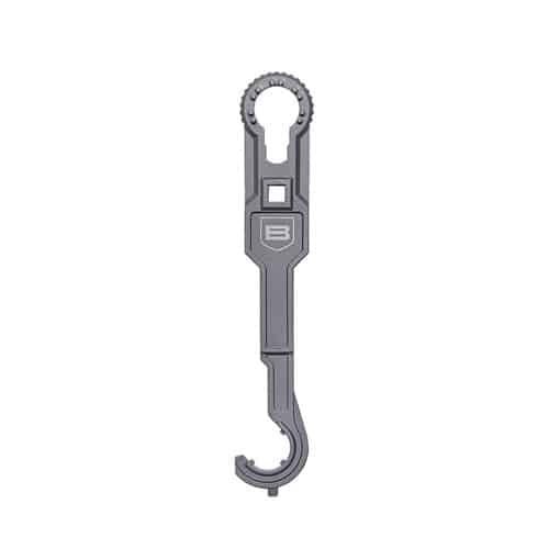 Ergonomic gray hook tool for versatile lifting and securing tasks, perfect for everyday and outdoor use.