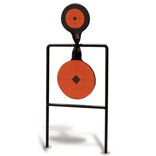 Durable dual circular shooting target for enhanced accuracy and practice in shooting training.