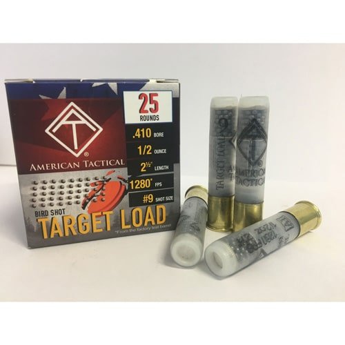 .V410 Gauge target load ammunition: 25 rounds, 1,200 FPS, perfect for shooting and hunting.