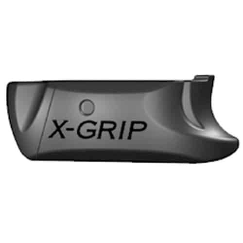 Ergonomic X-Grip firearm grip extension enhances comfort, control, and stability for improved shooting accuracy.