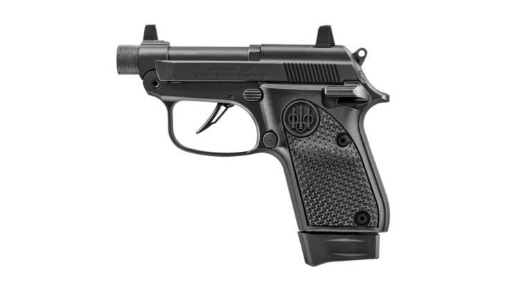 Sleek compact semi-automatic pistol with ergonomic grip, matte finish, and smooth slide for easy handling.