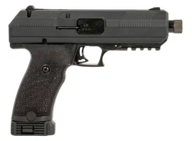 JCP40T Tactical Semi-Automatic Pistol: lightweight, versatile design with accessory rail and suppressor capability.