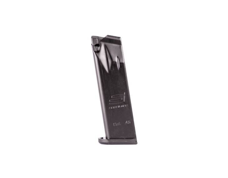 Durable black steel magazine for reliable firearm performance and easy reloading - Model k2451432fd.