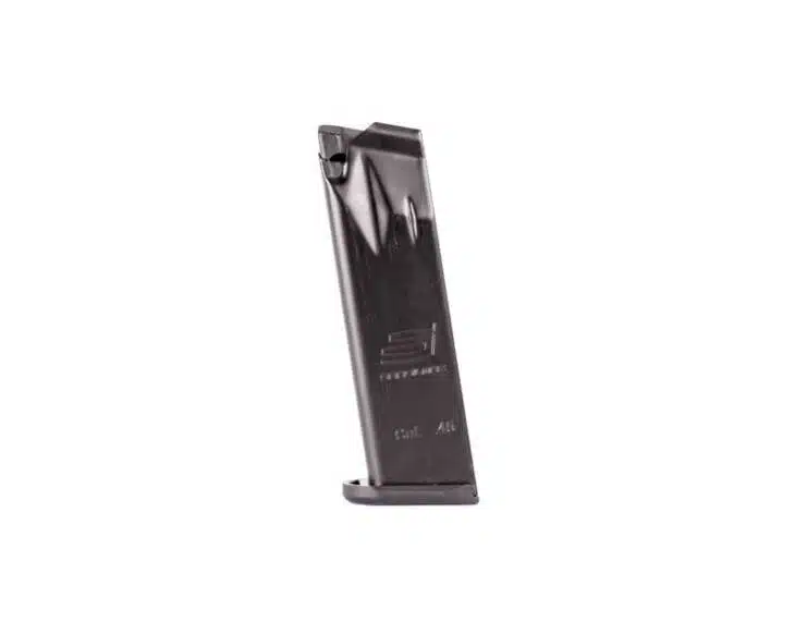 Durable black steel magazine for reliable firearm performance and easy reloading - Model k2451432fd.