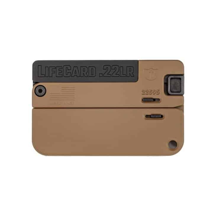 Lifecard .22LR: A discreet, credit card-sized firearm designed for personal defense and portability.