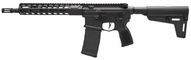 Customizable M400 SDI tactical rifle: sleek design, adjustable stock, perfect for sport shooting and tactics.