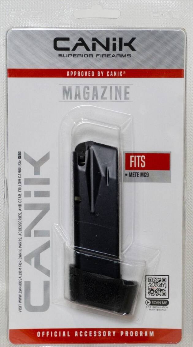 Canik METE M1 magazine - reliable, textured grip, compatible with Canik firearms for enhanced performance.