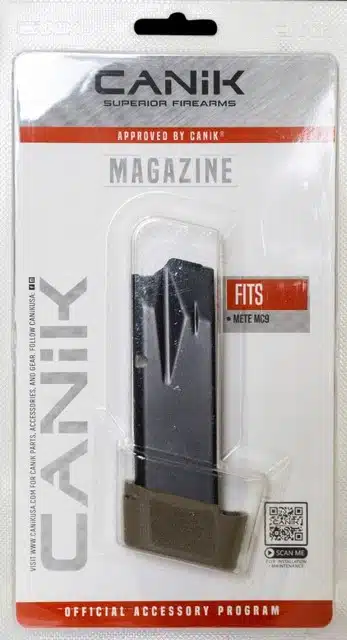Canik 9mm 15-Round Magazine - Durable Accessory for Reliable Firearm Performance.