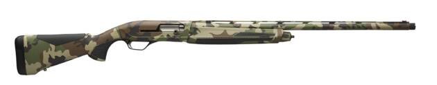 Maxus II Woodland shotgun: durable, ergonomic design with camouflage for hunting and sport shooting.