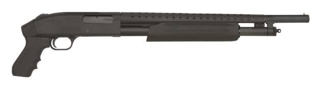 Tactical Matte Black Pump-Action Shotgun MB50138 for reliability and precision in shooting.