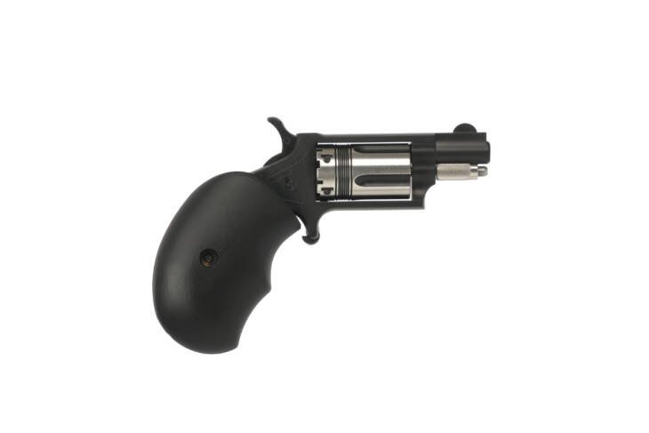 Sleek compact revolver with 5-chamber cylinder, designed for concealed carry and self-defense.