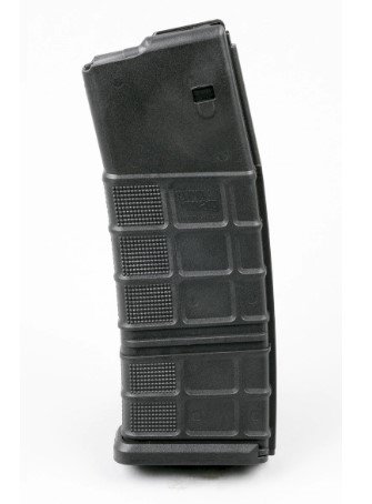 High-capacity polymer magazine for service rifles, ensuring reliable performance and quick reloading.