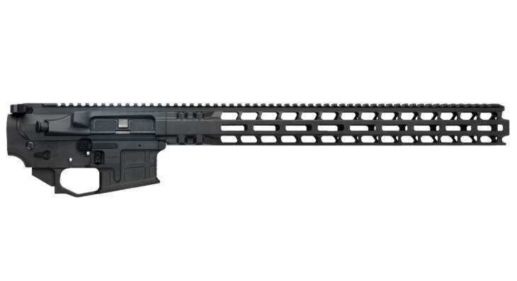 Lightweight modular upper receiver assembly with M-LOK system for tactical rifle customization and performance.