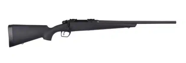 Modern matte black rifle for precision shooting and customizable performance in the field.