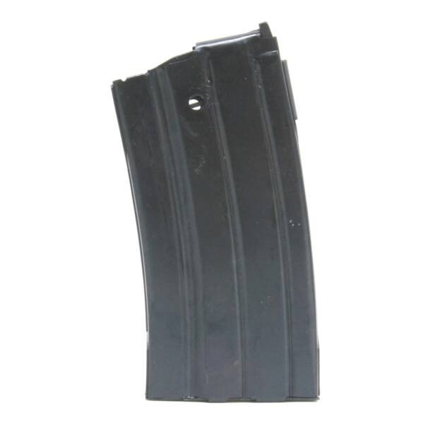 Durable curved black firearm magazine designed for reliability, quick reloading, and enhanced grip.