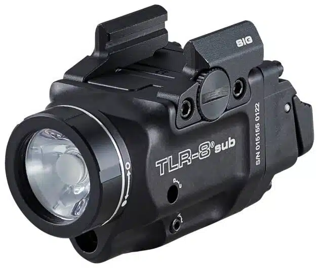 Compact TLR-6 Sub Tactical Flashlight for firearms with bright LED and versatile mounting options.
