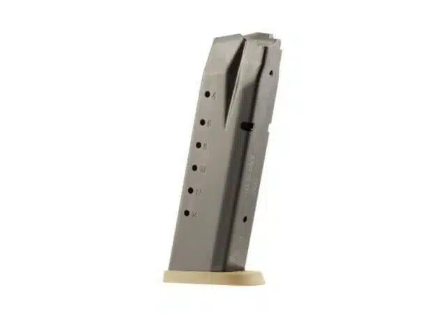 Durable SM3007346 firearm magazine with round count indicators and efficient feeding design.