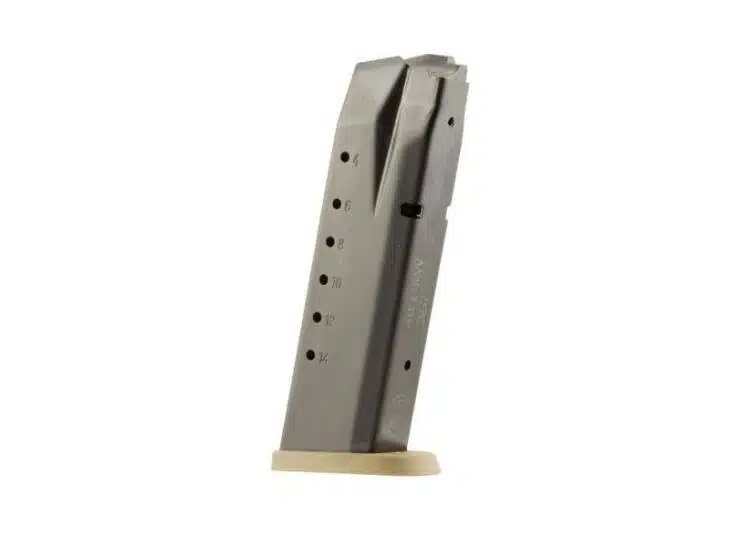 Durable SM3007346 firearm magazine with round count indicators and efficient feeding design.
