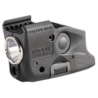 Streamlight TLR-6 HL: Compact tactical light for firearms, enhancing visibility in low-light situations.