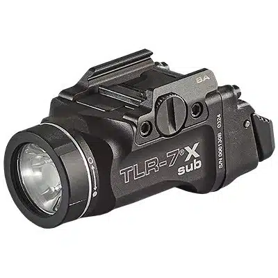 TLR-7 Sub Tactical Flashlight: Compact, durable, powerful LED, ideal for firearms and low-light scenarios.