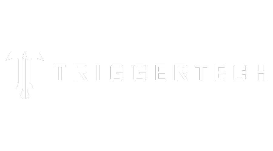 TriggerTech logo: sleek design symbolizing precision in high-performance firearm triggers.