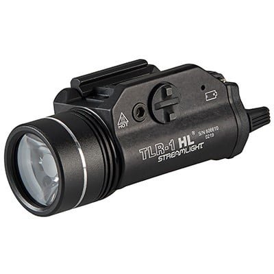 Streamlight TLR-1 HL: high-output tactical flashlight for law enforcement and personal defense.