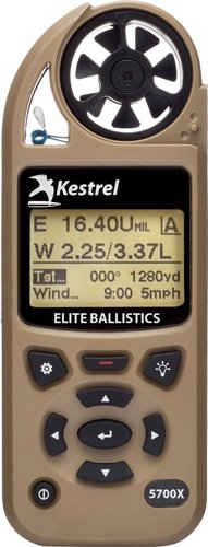 Kestrel Elite Ballistics Weather Meter: Essential for accurate wind speed and shooting precision.