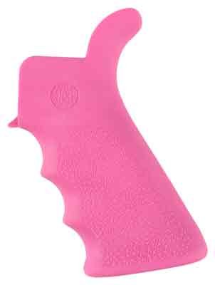Vibrant ergonomic pink firearm grip for enhanced comfort, control, and personalized style.