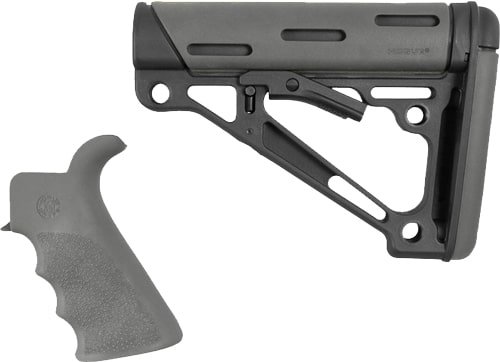 HOGUE AR-15/M-16 KIT MIL-SPEC - GRIP W/ COLLAPSIBLE STOCK GREY