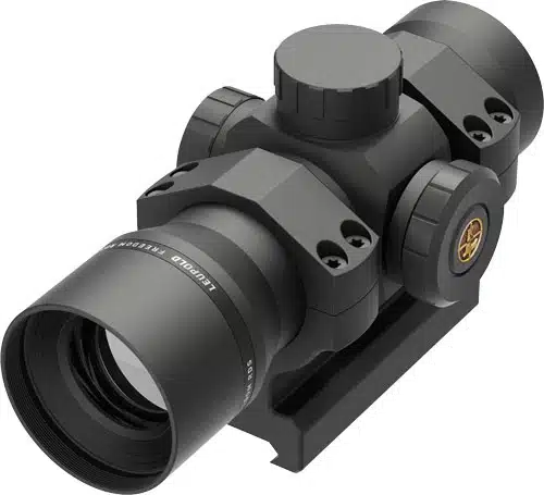 Compact red dot sight for quick target acquisition, ideal for tactical and recreational shooting.