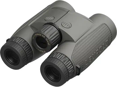 Durable green binoculars with rubber grip and adjustable eyecups for outdoor adventures.