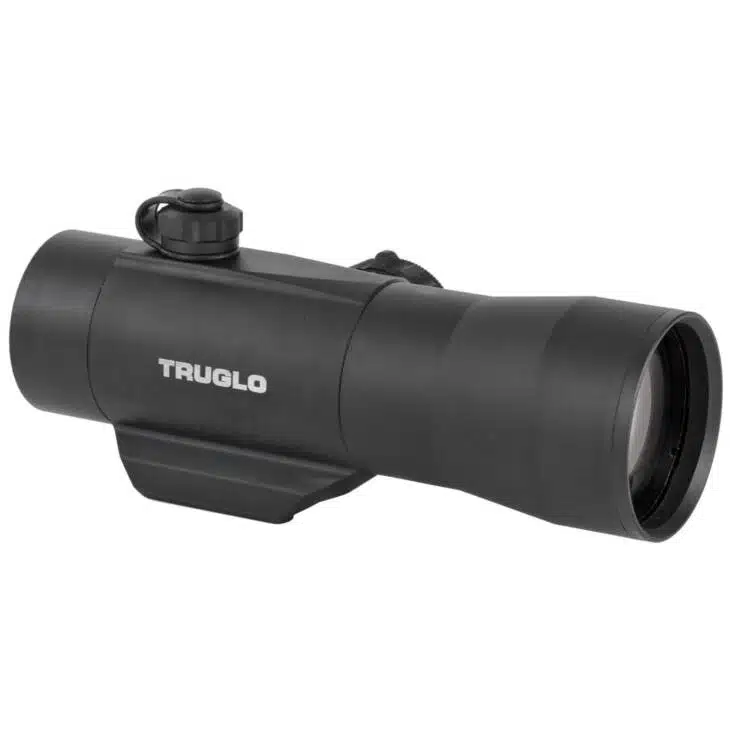 Truglo 5232 Black Tubular Sighting Scope: compact, precise, with adjustable dials for all lighting conditions.
