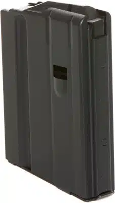 Durable black firearm magazine with round window for quick ammo checks - Model 5620411.