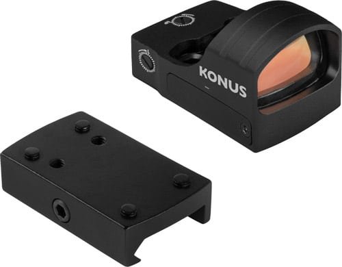 Compact Konus Red Dot Sight 7205K for accurate aiming in tactical and competitive shooting.