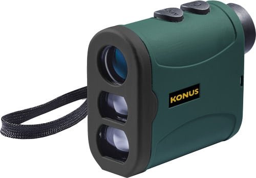 KONUS 7317K Compact Rangefinder: Ergonomic, durable, and perfect for hunting and golfing precision.