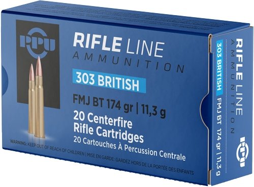 PPU 303 BRITISH 174GR FMJ - 20RD 10BX/CS