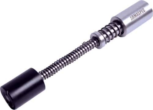 Durable stainless steel guide rod and spring assembly for improved performance in semi-automatic pistols.