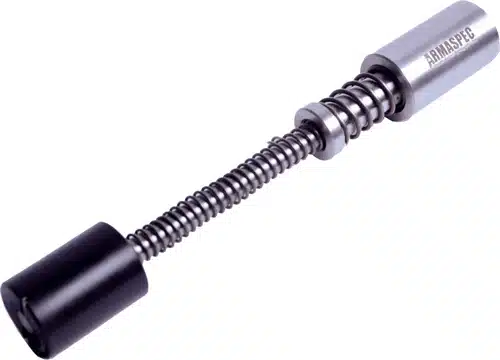 Durable stainless steel guide rod and spring assembly for improved performance in semi-automatic pistols.