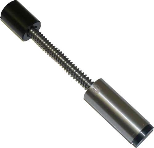 Cylindrical metal fastener with threaded shaft and rubber grip for automotive, construction, and manufacturing use.