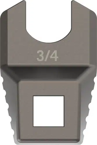 Durable 3/4-inch chrome vanadium socket with ergonomic grip for automotive repairs and heavy-duty tasks.