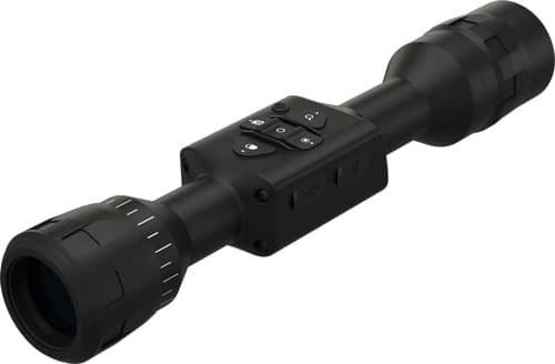 Modern rifle scope with night vision, precision zoom, and durable matte black design.