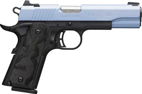 BROWNING 1911-380 BLACK LABEL - 380ACP 4.25"FS 8RD POLARBLUE