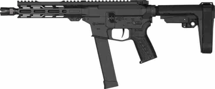 Compact Tactical G45AF30FAB Firearm: custom rails, ergonomic grip, adjustable stock, optimized for performance.