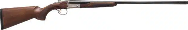Classic single-barrel shotgun with polished metal finish and elegant walnut stock for hunting enthusiasts.
