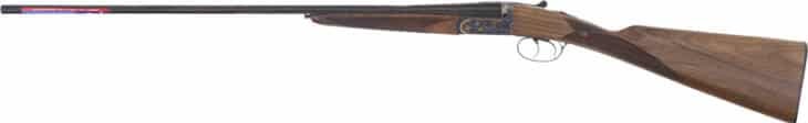 High-quality bolt-action hunting rifle with polished barrel and elegant wooden stock for precision shooting.