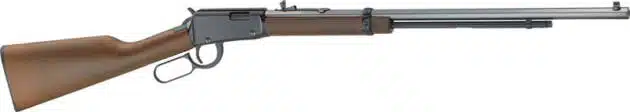 Elegant lever-action rifle with polished barrel and stylish wood stock, ideal for collectors and enthusiasts.