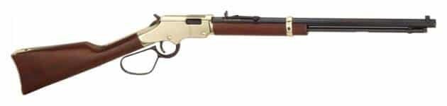 Classic lever-action rifle with polished barrel and elegant dark wood stock for collectors.