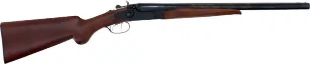 Premium double-barrel shotgun with polished steel and crafted wood, ideal for hunting.